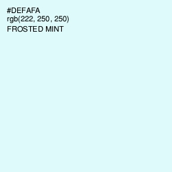 #DEFAFA - Frosted Mint Color Image